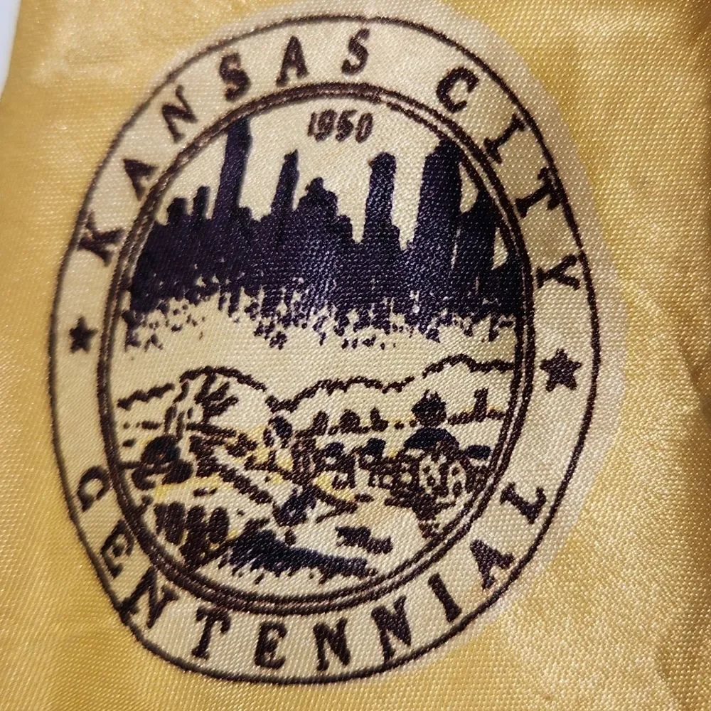 Vintage Kansas City's Centennial 1950 Men's Tie KC Collectible